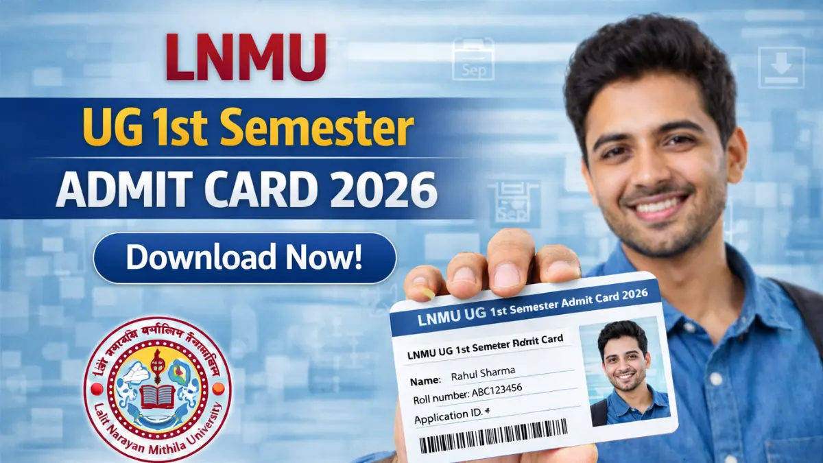 LNMU UG 1st Semester Admit Card 2026